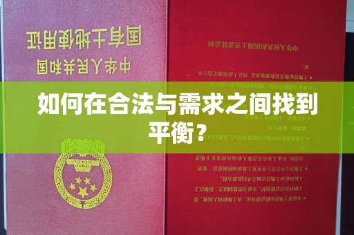 库尔勒如何在合法与需求之间找到平衡？