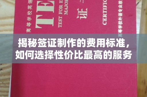 库尔勒揭秘签证制作的费用标准，如何选择性价比最高的服务？