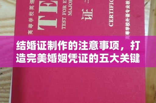 库尔勒结婚证制作的注意事项，打造完美婚姻凭证的五大关键点