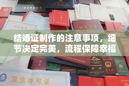 库尔勒结婚证制作的注意事项，细节决定完美，流程保障幸福