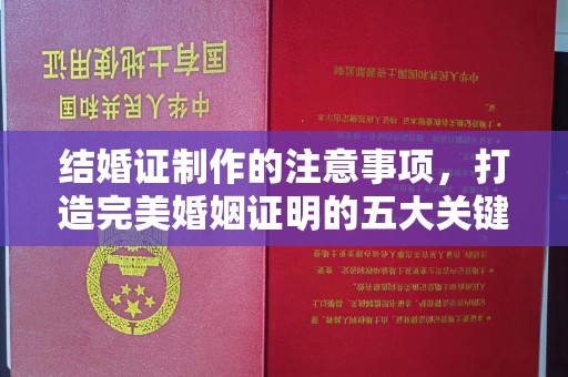 库尔勒结婚证制作的注意事项，打造完美婚姻证明的五大关键点